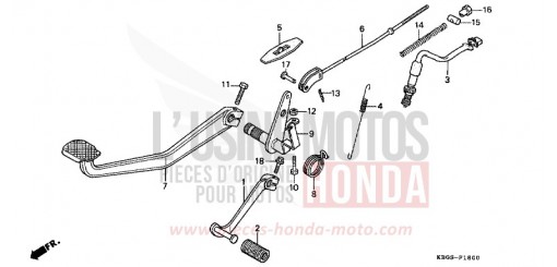 PEDAL CB250R de 1994