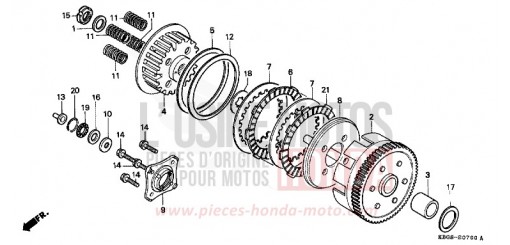 CLUTCH CB250R de 1994