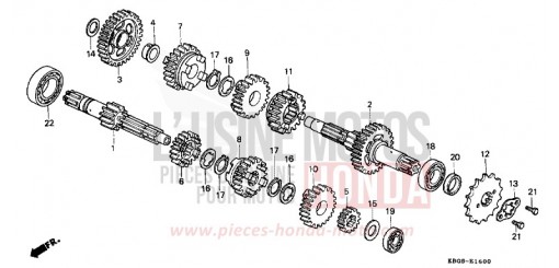 TRANSMISSION CB250R de 1994