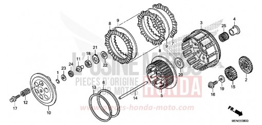 FRIZIONE CRF450RD di 2013
