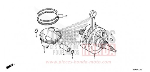 CRANKSHAFT/PISTON CRF450RD de 2013