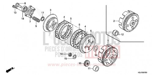 CLUTCH CRF100FD de 2013