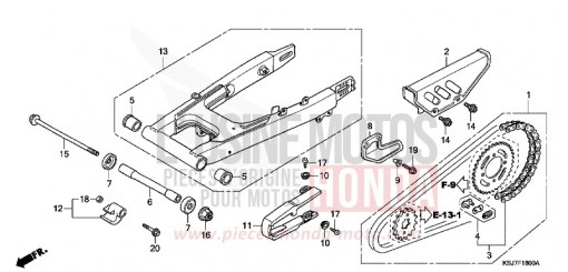 SWINGARM CRF100FD de 2013