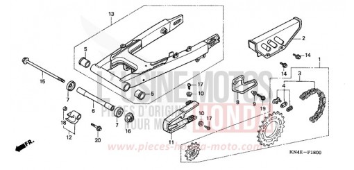SWINGARM XR100R1 de 2001