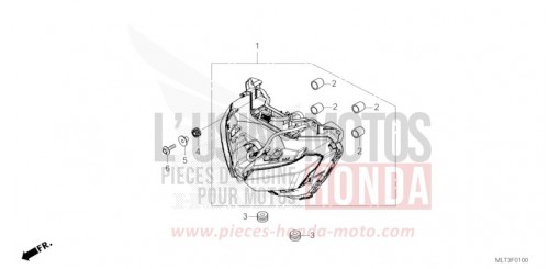 HEADLIGHT CB1000GTT de 2026