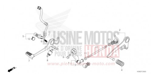 PEDAL CBF125NAT de 2026