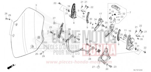 WINDSCREEN CB1000GTT de 2026