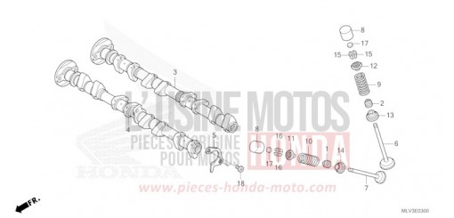 CAMSHAFT/VALVE CB1000ST de 2026