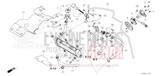 RADIATOR CBF125NAT de 2026