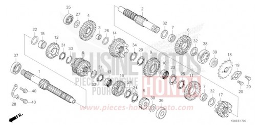 TRANSMISSION CBF125NAT de 2026