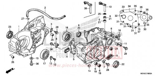 CRANKCASE CRF450RF de 2015