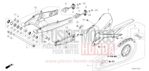 SWINGARM CBF125NAT de 2026