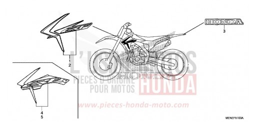 MARK/STRIPE CRF450RF de 2015