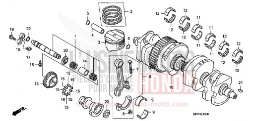CRANKSHAFT/PISTON CB1300SA9 de 2009