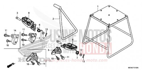 PEDANA/CAVALLETTO CRF450RG di 2016