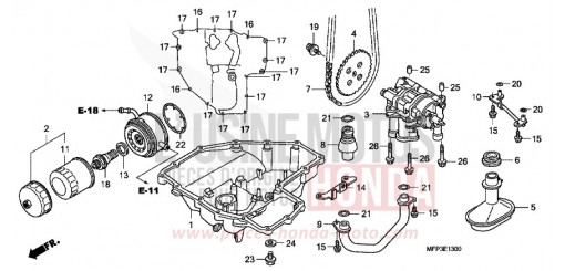 OELWANNE/OELPUMPE CB1300SA8 de 2008
