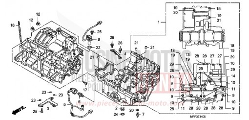 CRANKCASE CB1300SA9 de 2009