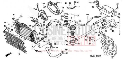 RADIATOR CB5002 de 2002