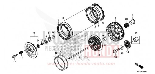 CLUTCH CRF450RH de 2017