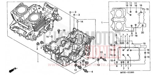 CRANKCASE CB5002 de 2002