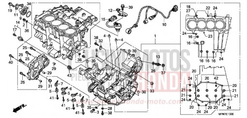 CRANKCASE CB1000RAA de 2010
