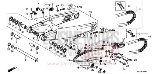 SWINGARM CRF450RJ de 2018