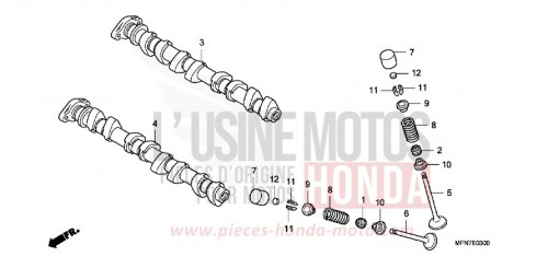 NOCKENWELLE/VENTIL CB1000R9 de 2009
