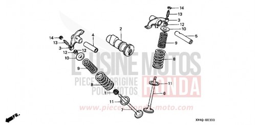 CAMSHAFT/VALVE XR100RX de 1999