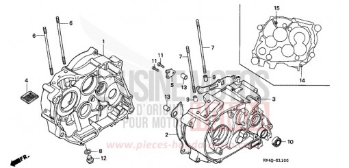 CRANKCASE XR100RY de 2000
