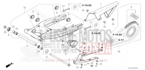 SWINGARM CRF300LAS de 2025