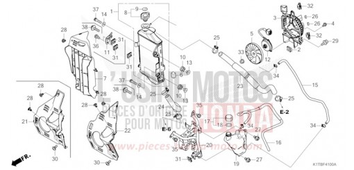 RADIATOR CRF300LAS de 2025