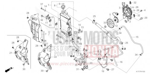 RADIATOR CRF300LAP de 2023