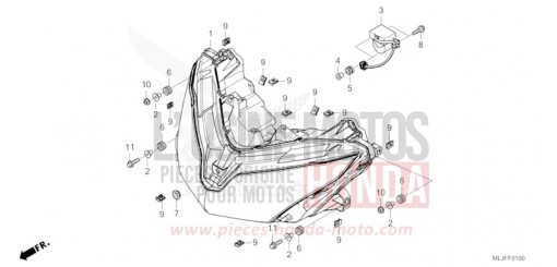 HEADLIGHT GL1800BDS de 2025