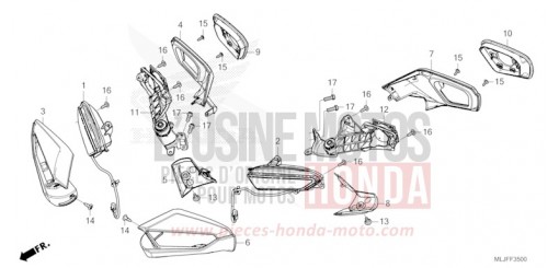 WINKER/MIRROR GL1800BDS de 2025
