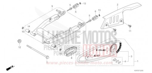 SWINGARM Z125MAS de 2025