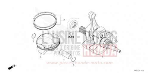 CRANKSHAFT/PISTON CRF450RM de 2021