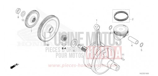 CRANKSHAFT/PISTON GB350SS de 2025