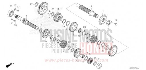 TRANSMISSION GB350SS de 2025