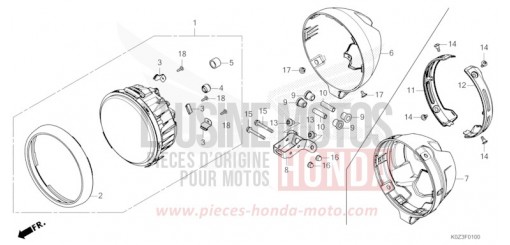 HEADLIGHT GB350SS de 2025