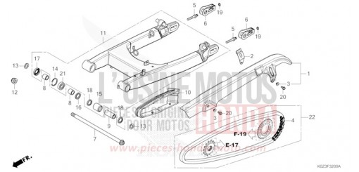 SWINGARM GB350SS de 2025