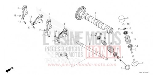 CAMSHAFT/VALVE XL750T de 2026