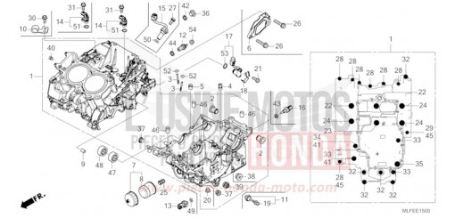 CRANKCASE NT1100DET de 2026
