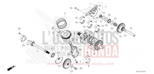 CRANKSHAFT/PISTON NT1100DT de 2026