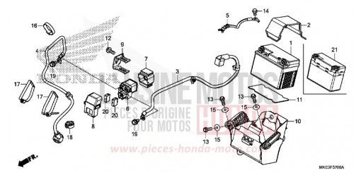 BATTERIA CRF450RXJ di 2018