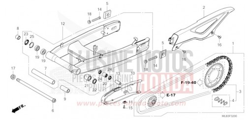 SWINGARM CB750ACT de 2026