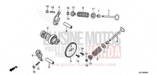 CAMSHAFT/VALVE NSC110MPDE de 2014