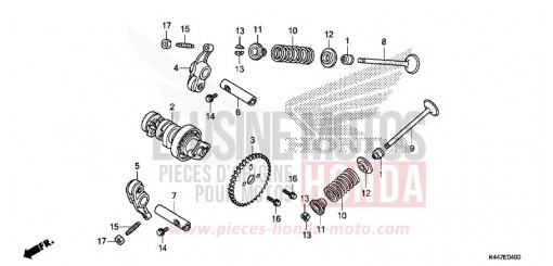 CAMSHAFT/VALVE NSC110MPDH de 2017