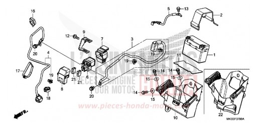 BATTERIA CRF450RXL di 2020
