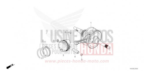 CRANKSHAFT/PISTON NSS125ADS de 2025