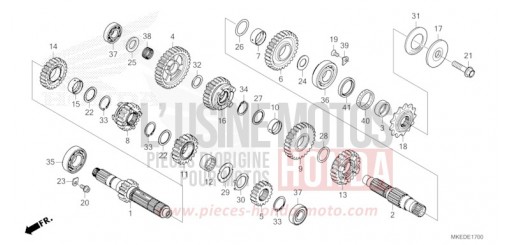 TRANSMISSION CRF450RXM de 2021